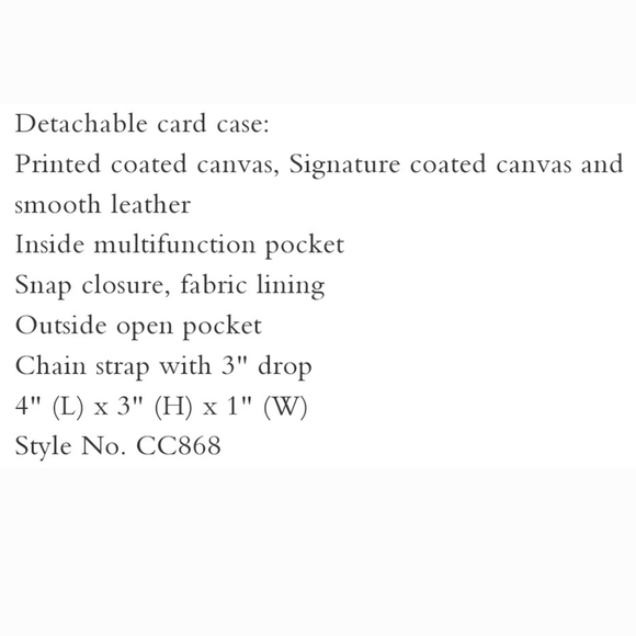 👀50% OFF - NWT‼️Coach Animal Print Poppy Crossbody w/ Detachable Card Case - Picture 8 of 12